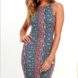 Lulus Kiss the Sky Midi Dress